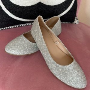 Silver Sparkle Glitter Flats - TRENDING! ✨Bridal Flats